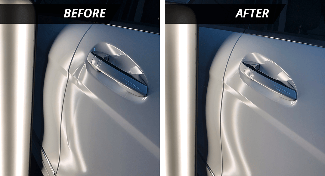 Paintless Dent Repair Before and After